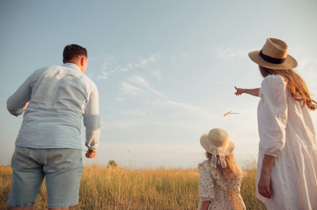 family protecting future with insurance