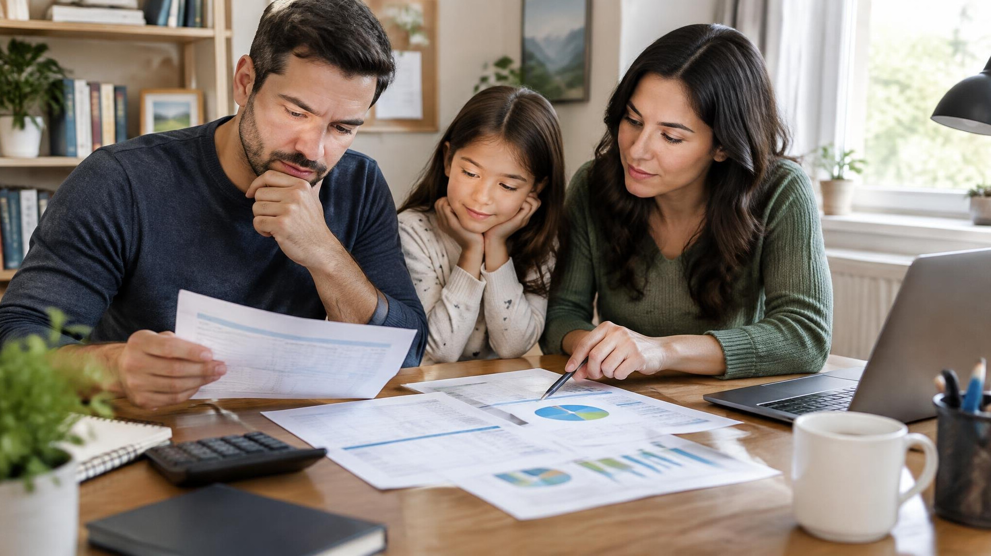 person reviewing budget papers
